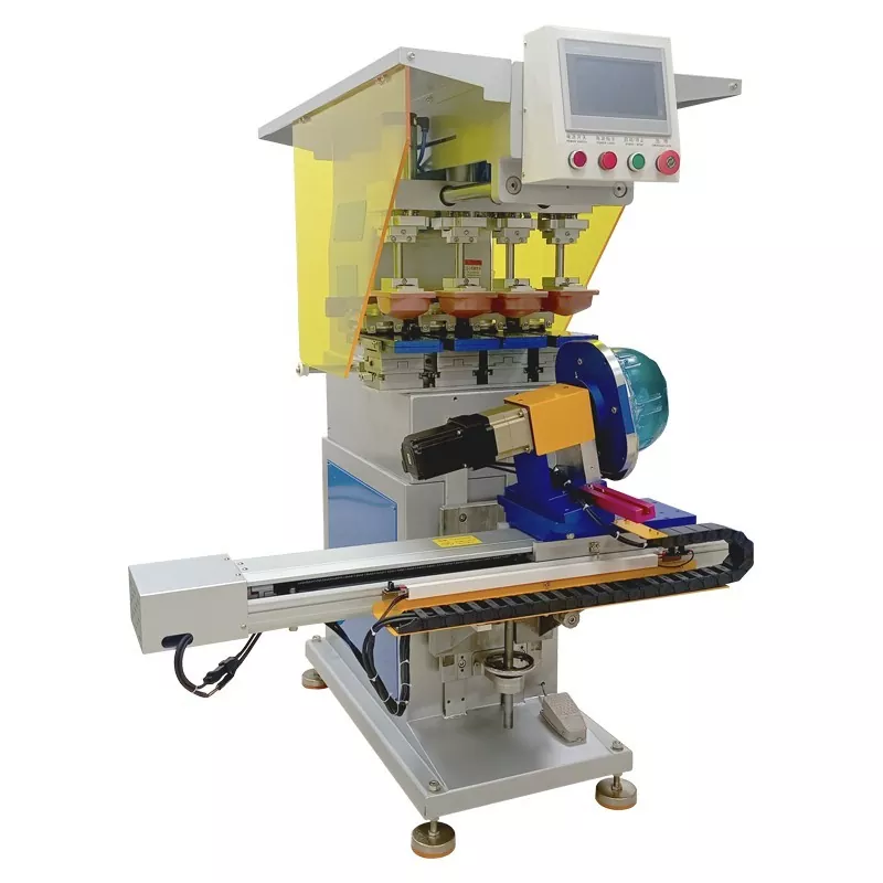4 Warna Pad Printing Machine Kanggo Helm